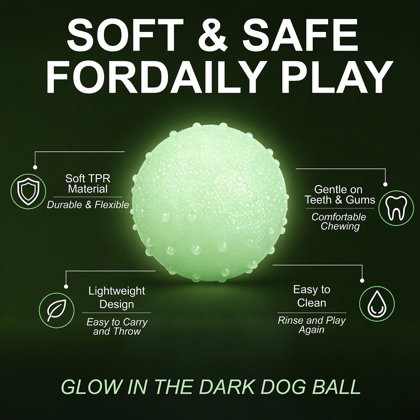 Buddy Balls - Glo in Dark Pk/2